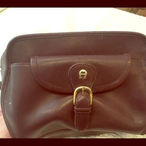 Vintage Etienne Aigner Brown Leather Shoulder Bag